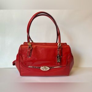Coach Madison Madeline East/West Satchel 25172, Vermillion Color